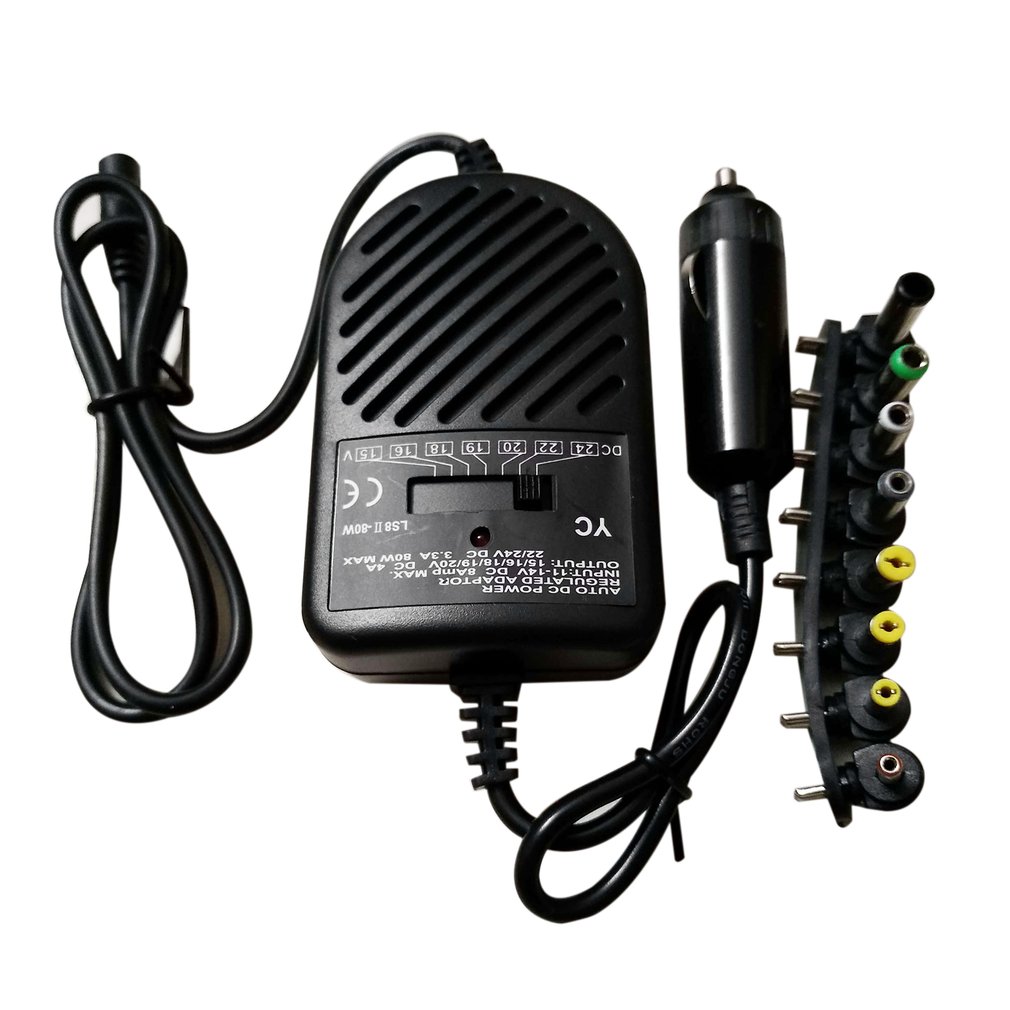 Laptop Charger - Uniwersalna przenośna ładowarka 80W z diodą