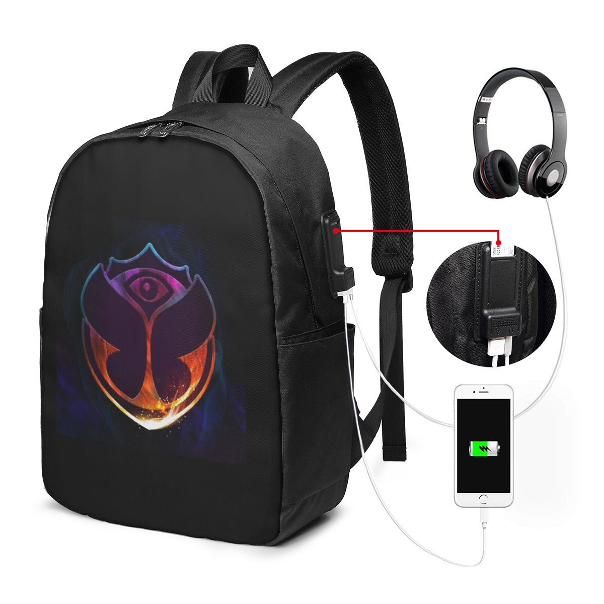Laptop Bag - Plecak Tomorrowland Butterfly, torba podróżna na